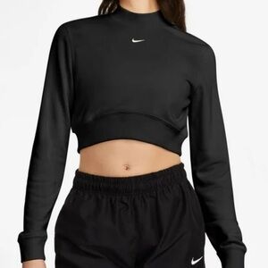 Nike Chill Terry Cropped Crewneck Top